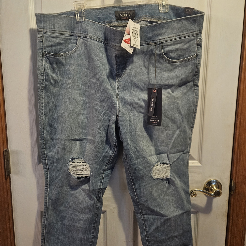 Torrid Light Blue Distressed Jeans